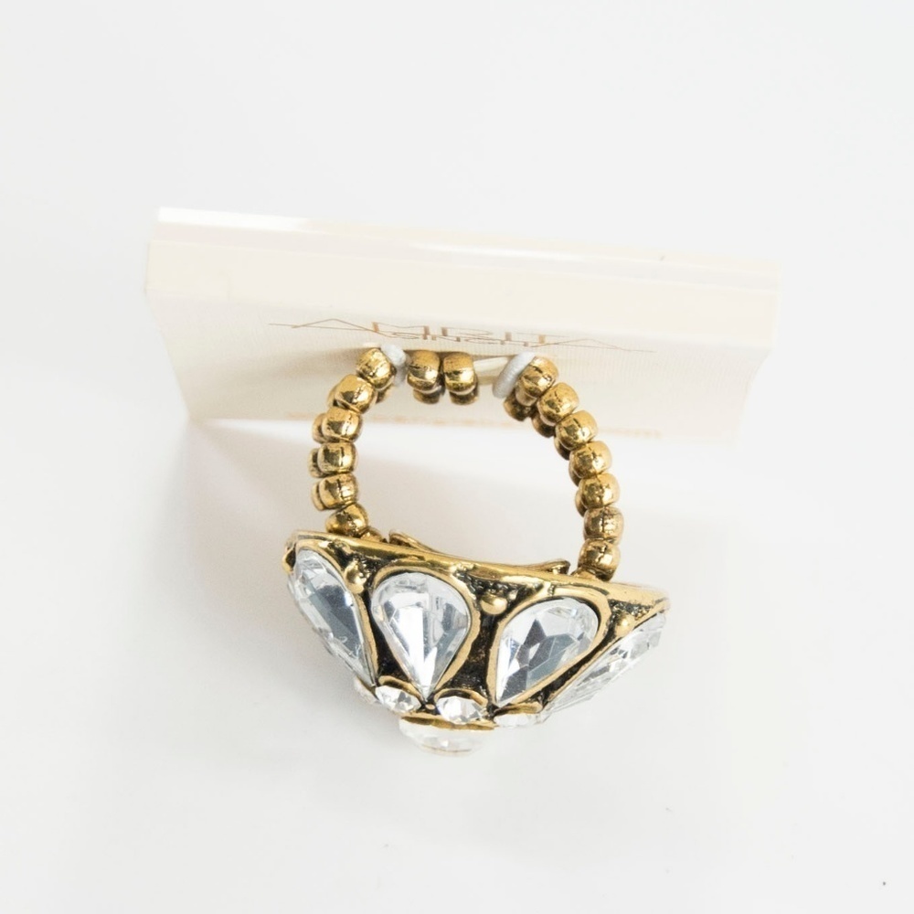 Amrita Singh Crystal Mary Louise Stretch Ring - Picture 5 of 5